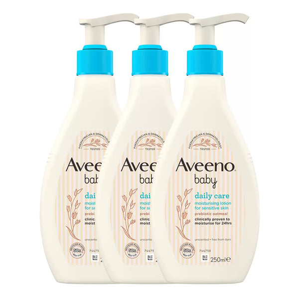 Aveeno Baby Daily Lotion, 3 x 250ml