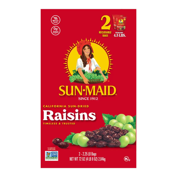 Sun Maid California Raisins, 2.04kg