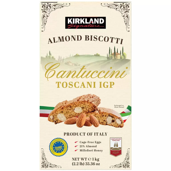 Kirkland Signature Cantuccini Toscani IGP Almond Biscotti, 1kg